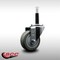 Service Caster 3.5'' SS Gray Poly Wheel Swivel 3/4'' Expanding Stem Caster SCC-SSEX20S3514-PPUB-34 - alternate 3